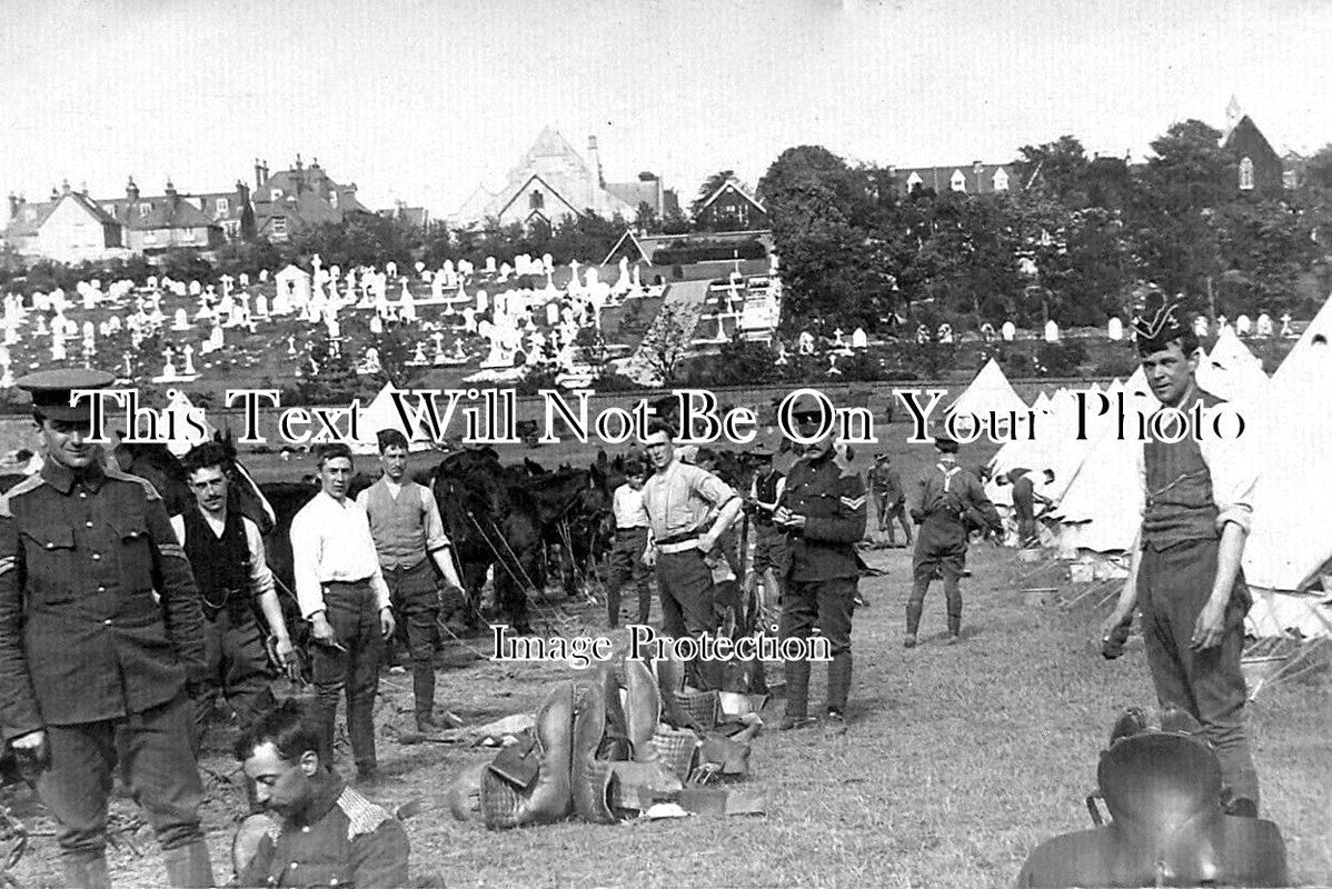 SX 2540 - West Kent Yeomanry At Eastbourne Camp, Sussex c1909