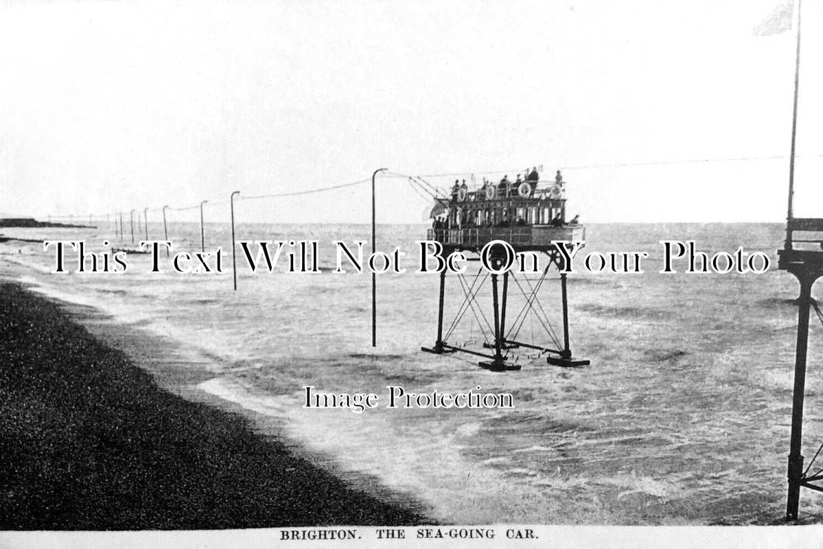 SX 2544 - The Sea Going Car, Brighton, Sussex 1903