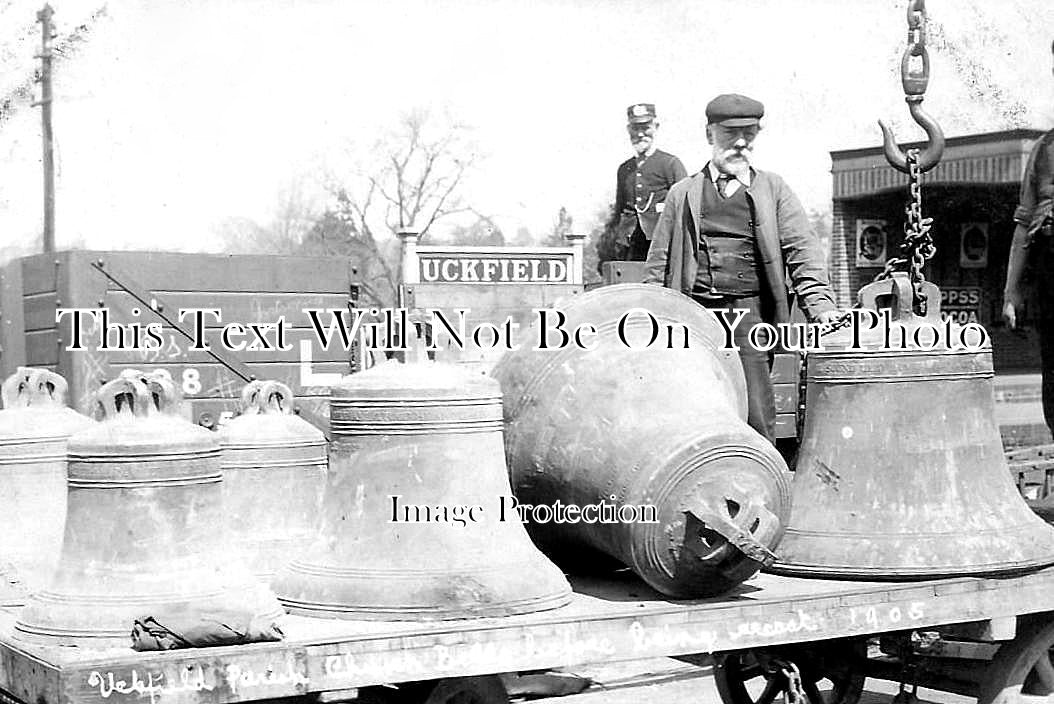 SX 2566 - Uckfield Railway Station Church Bells, Sussex 1906