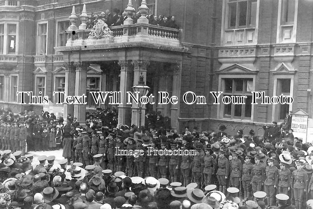 SX 2584 - Proclamation Of King George V At Eastbourne Town Hall, Sussex 1910