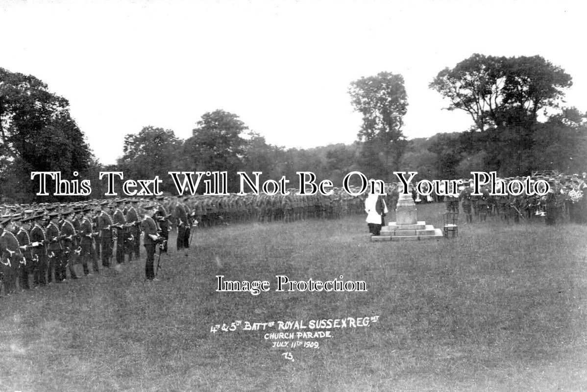 SX 2628 - Royal Sussex Regiment 4th & 5th Battalions Church Parade 190 ...