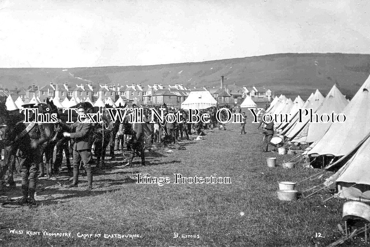 SX 2693 - West Kent Yeomanry Camp, Eastbourne, Sussex 1909