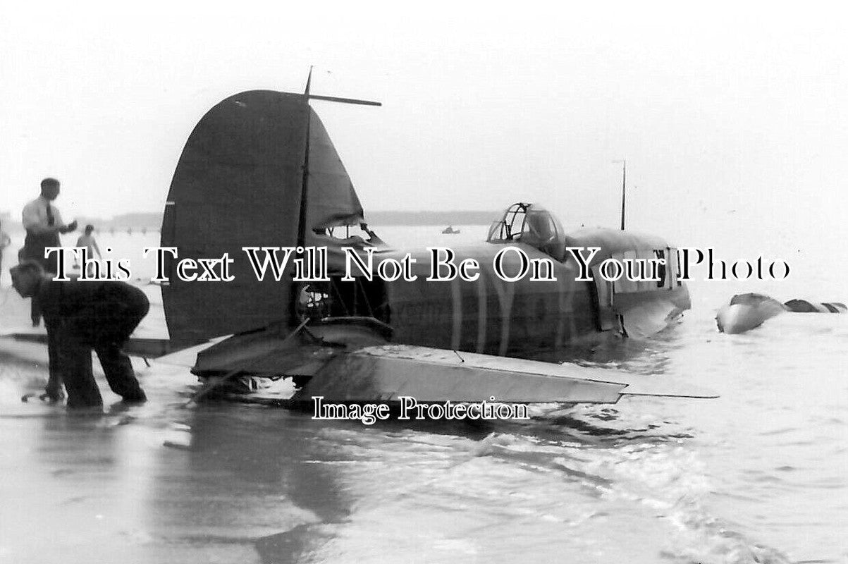 SX 2724 - Avro Anson Airplane Crash, Hastings, Sussex 1939