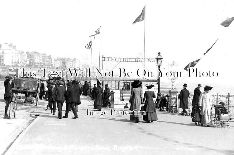 SX 2734 - Electric Railway, Madeira Road, Brighton, Sussex c1910