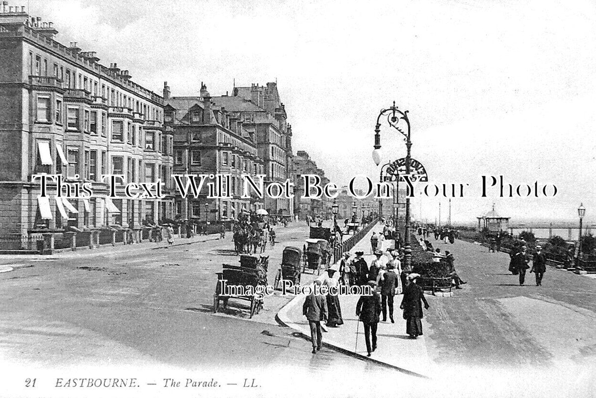 SX 2738 - The Parade, Eastbourne, Sussex c1910