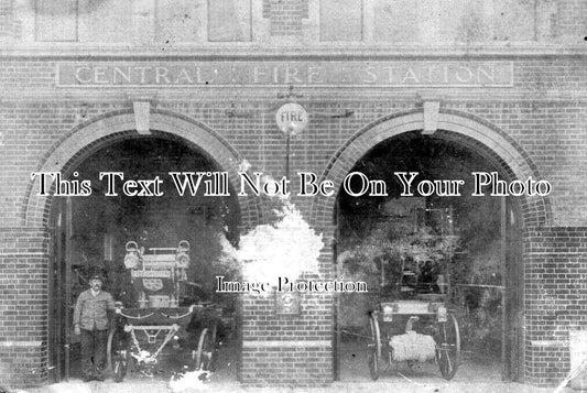 SX 2748 - Worthing Fire Brigade Station, Sussex c1906