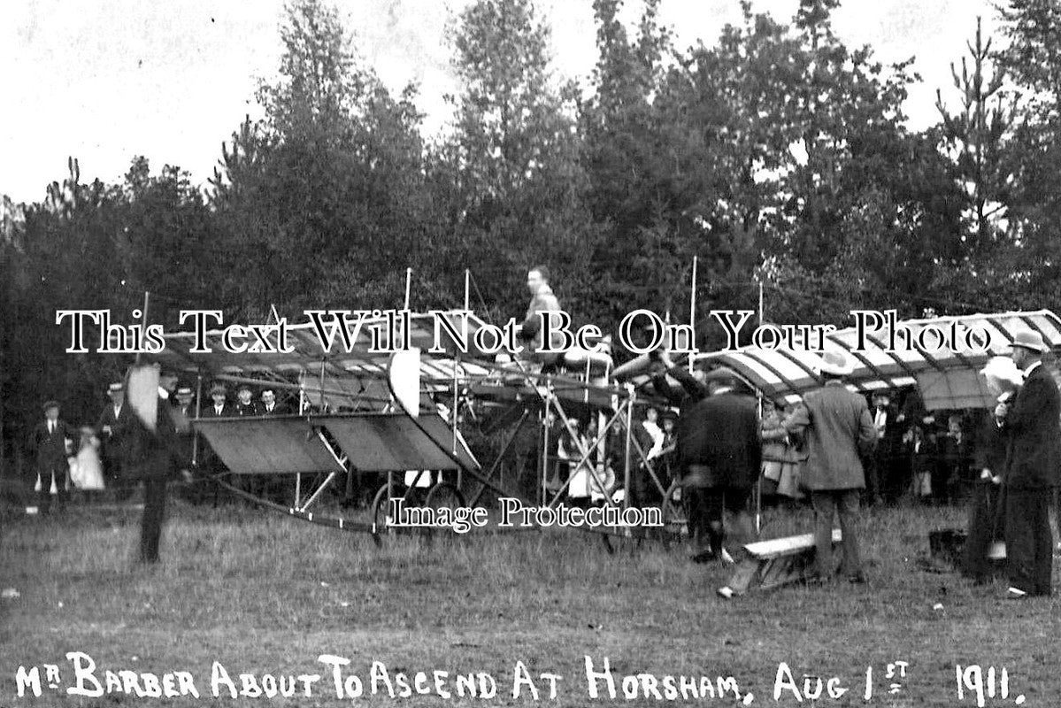 SX 2759 - Mr Barber Ascend At Horsham, Sussex 1911