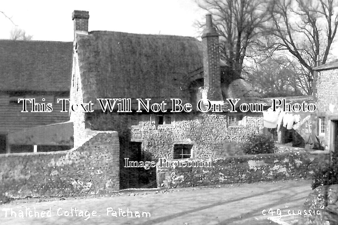 SX 2838 - Thatched Cottage, Patcham, Sussex
