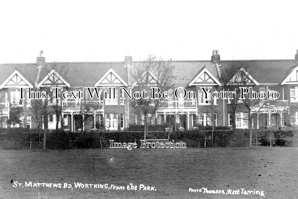 SX 2854 - St Matthews Road From The Park, Worthing, Sussex