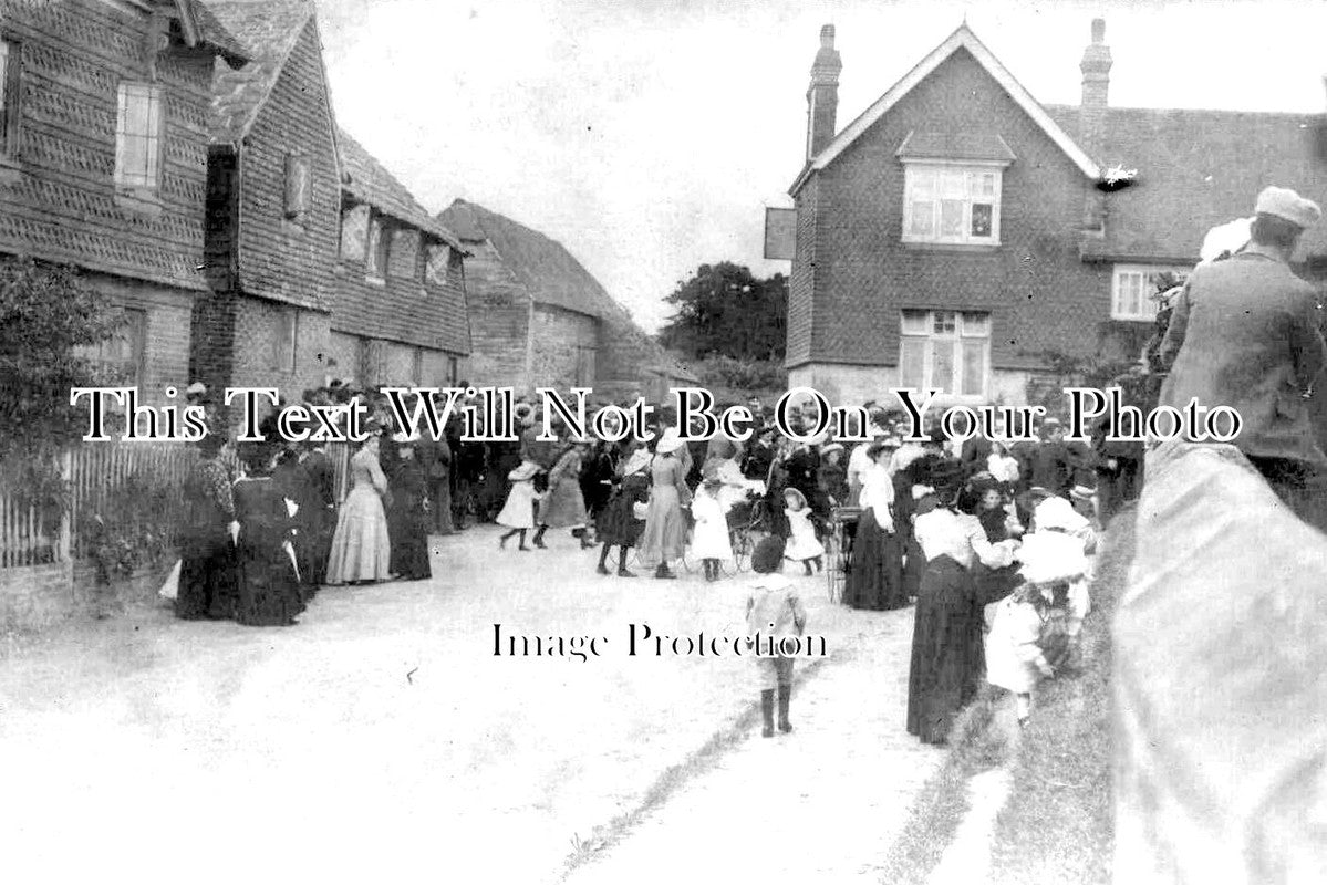 SX 2917 - Church Parade, West Hoathly, Sussex c1905