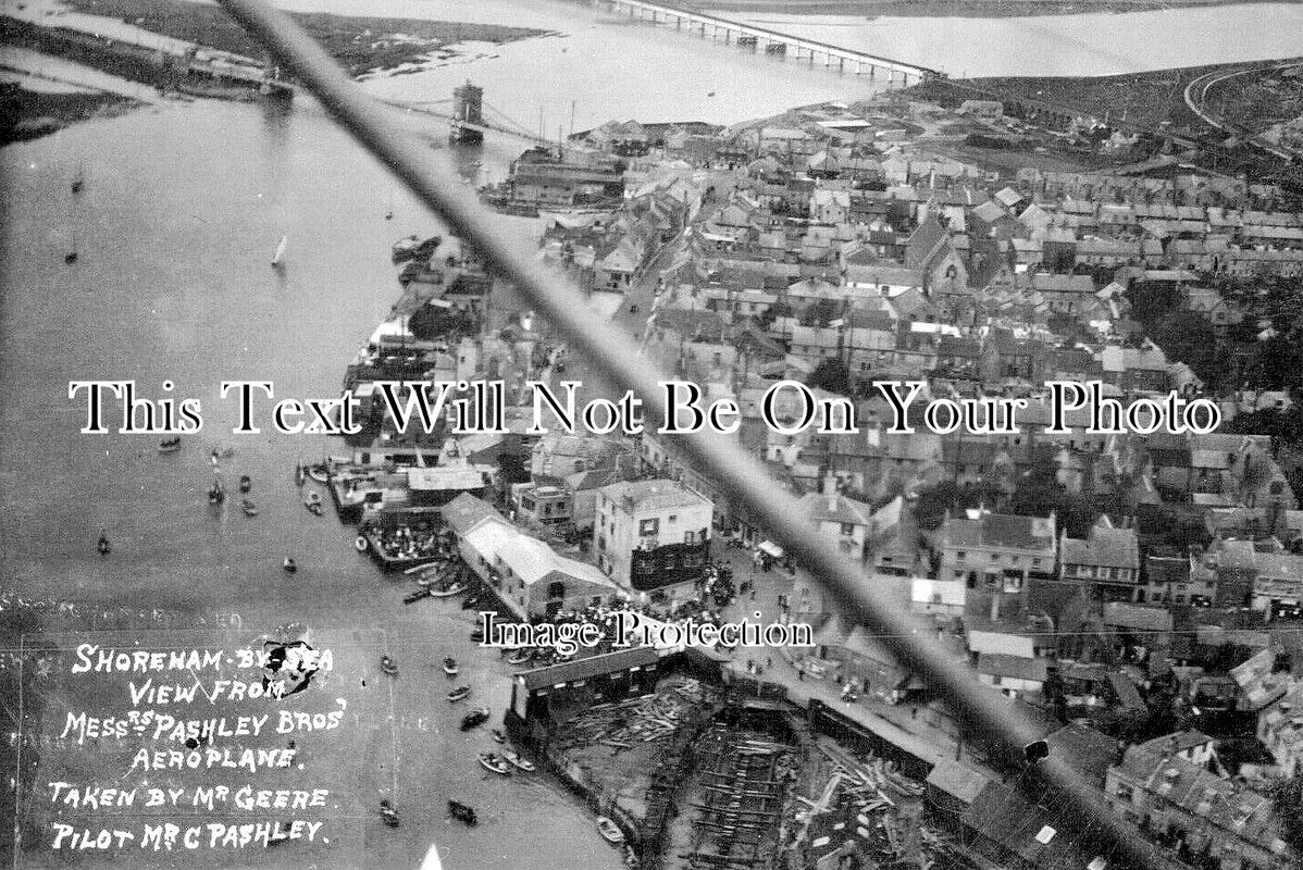SX 2978 - Shoreham By Sea From An Aeroplane, Sussex