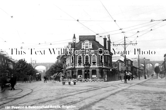 SX 2983 - Preston & Beaconsfield Roads, Brighton, Sussex c1920