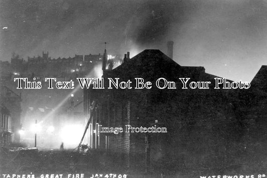 SX 2998 - Tapners Great Fire, Waterworks Road, Hastings 1909