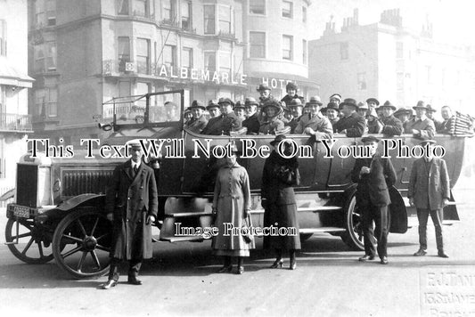 SX 3010 - Leyland Charabanc Outside Albemarle Hotel, Brighton