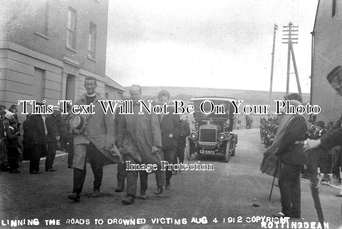 SX 3056 - Drowned Victims Funeral, Rottingdean, Sussex 1912