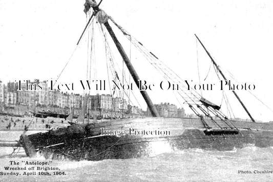 SX 3154 - The Antelope Shipwreck, Brighton, Sussex 1904