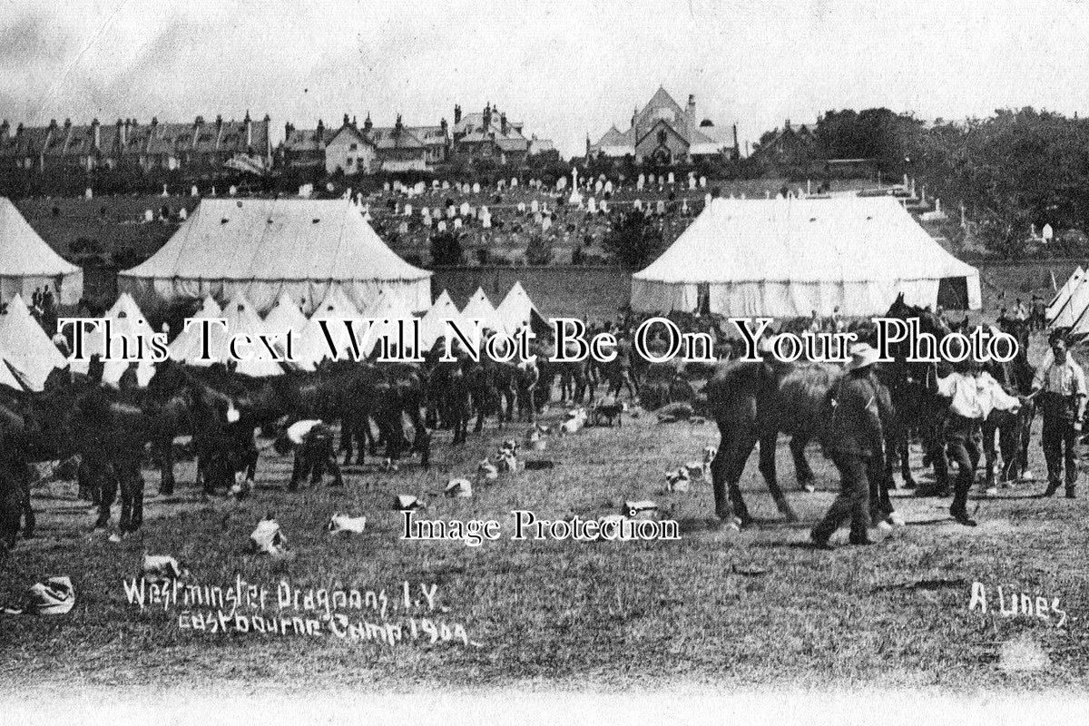 SX 316 - Westminster Dragoons, Eastbourne Camp, Sussex 1904