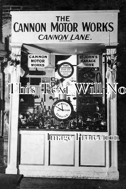 SX 3167 - The Canon Motor Works, Cannon Lane, Brighton, Sussex c1910