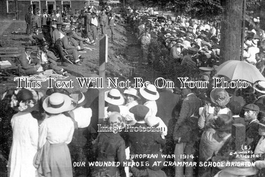 SX 3188 - WW1 Wounded Soldiers At Brighton Grammar School, Sussex