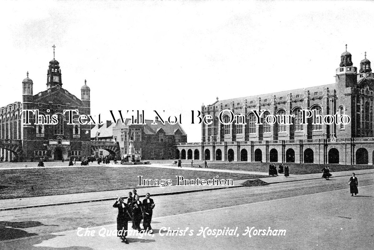 SX 3201 - The Quadrangle, Christs Hospital, Horsham, Sussex c1914