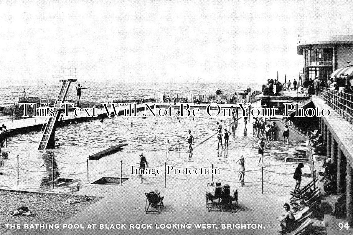 SX 3242 - Bathing Pool At Black Rock, Brighton, Sussex