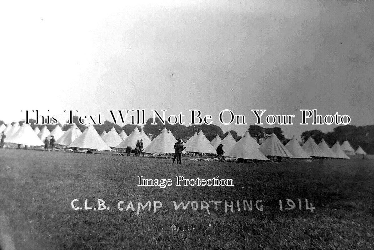 SX 3253 - CLB Camp, Worthing, Sussex 1914