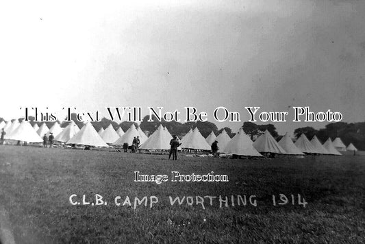 SX 3253 - CLB Camp, Worthing, Sussex 1914