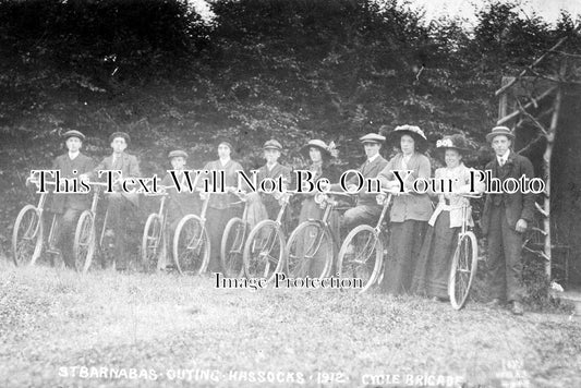 SX 333 - St. Barnabas Outing Hassocks Cycle Brigade, Sussex 1912