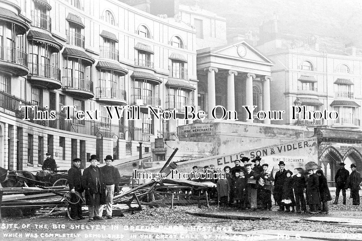 SX 3333 - Site Of The Big Shelter, Breeds Place, Hastings, Sussex