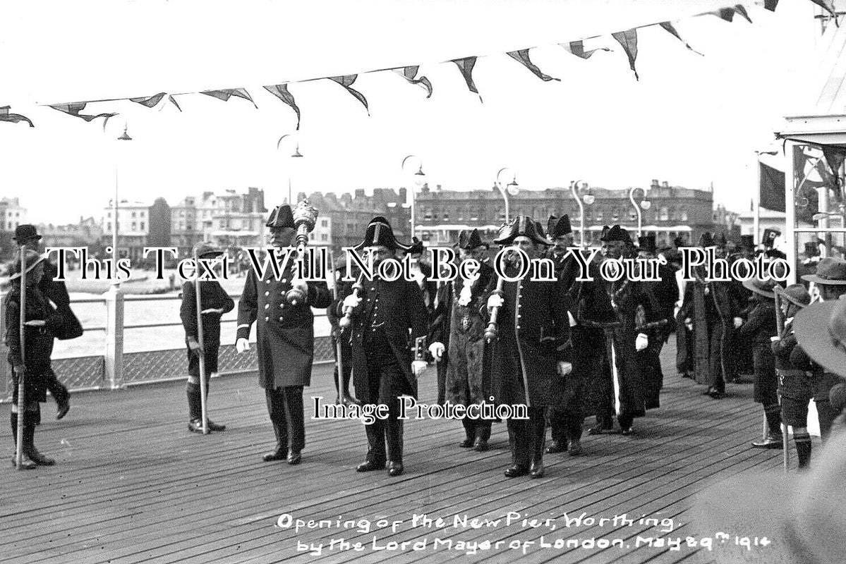 SX 3433 - Re-Opening Of Worthing Pier, Sussex 1914