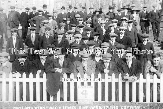 SX 3449 - Portland Wednesday v Lewes Football Club, Hove, Sussex 1912