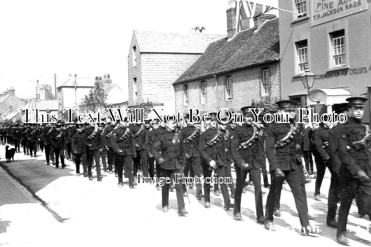 SX 3459 - Military Church Parade, Western Road, Lewes, Sussex c1911