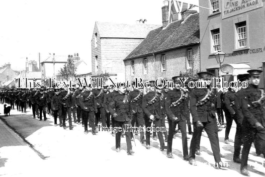SX 3459 - Military Church Parade, Western Road, Lewes, Sussex c1911
