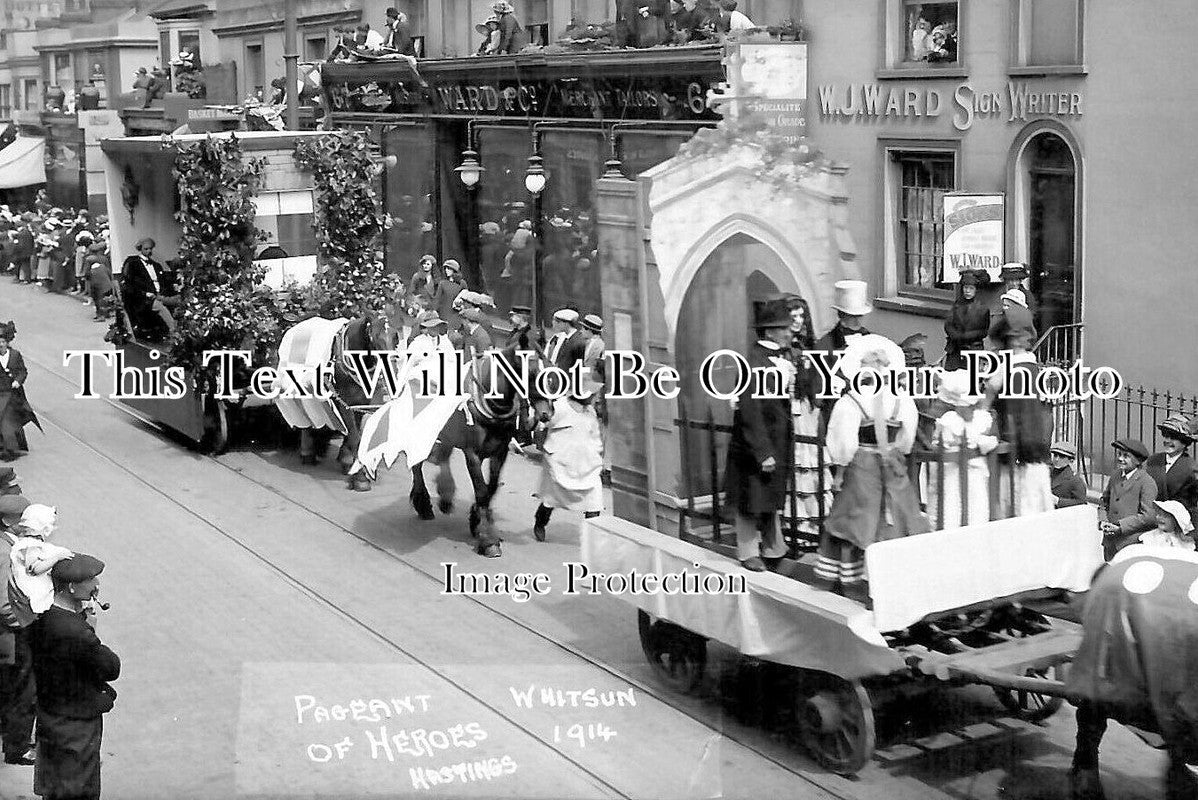 SX 3524 - Hastings Pageant Of Heroes, Whitsun, Sussex 1914