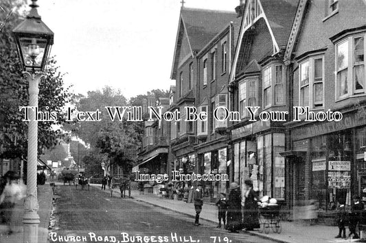 SX 3563 - Church Road, Burgess Hill, Sussex c1918