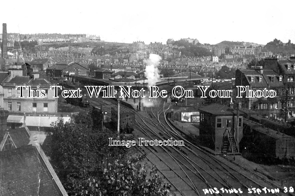 SX 3564 - Hastings Railway Station, Sussex c1913