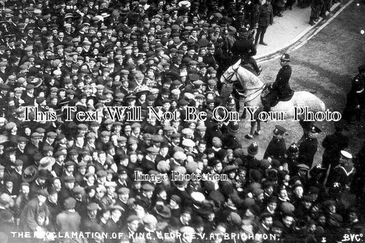 SX 3565 - Proclomation Of King George V, Brighton, Sussex