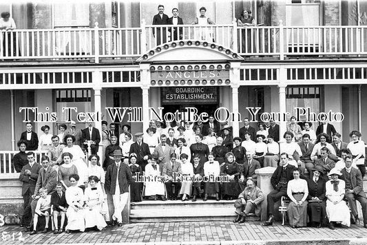 SX 3577 - Angles Hotel Boarding, Hastings, Eastbourne, Sussex c1912
