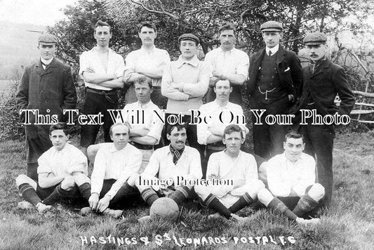 SX 3587 - Hasting & St Leonards Postal Football Club Team, Sussex