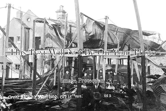 SX 3602 - Great Fire At Worthing, Sussex 1919
