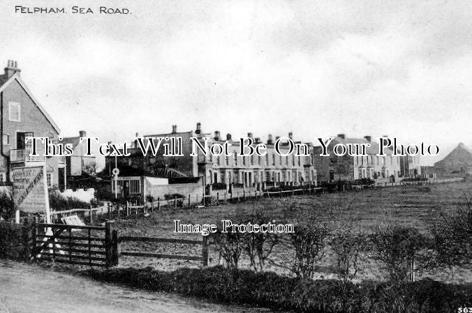SX 361 - Sea Road, Felpham, Sussex c1907