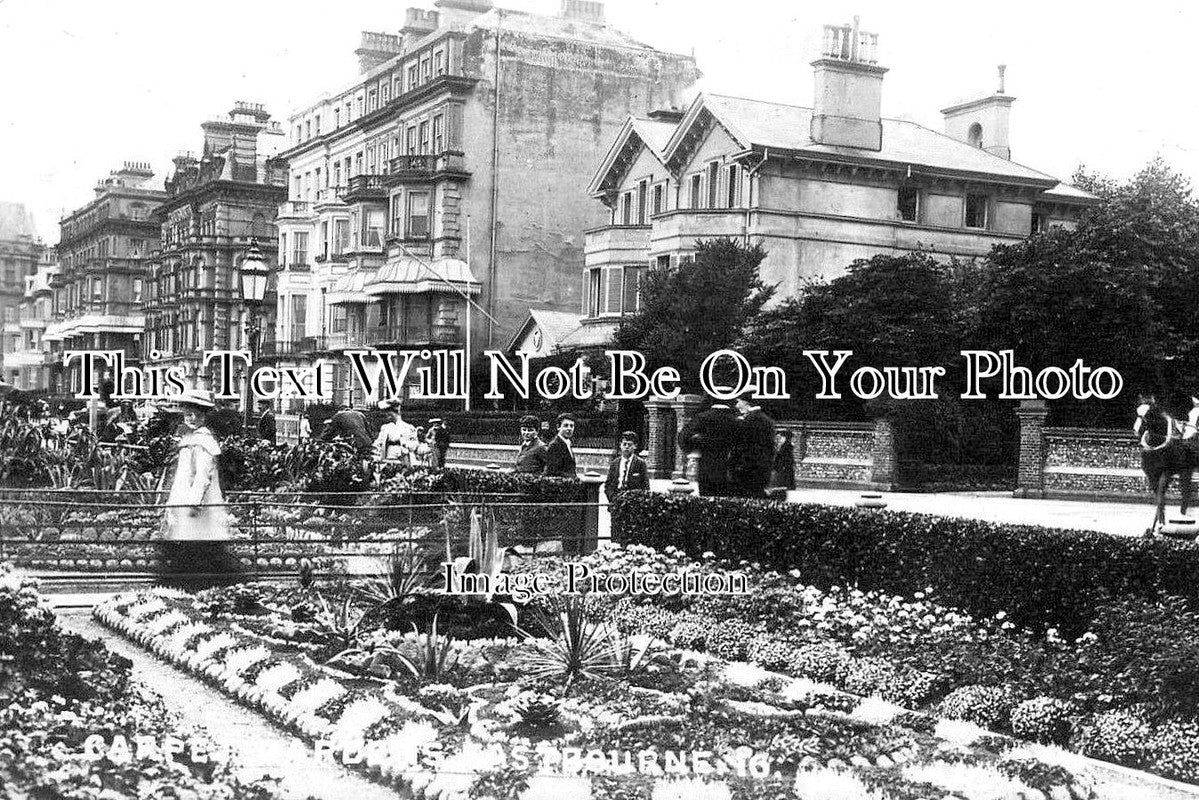 SX 3624 - The Carpet Gardens, Eastbourne, Sussex c1913
