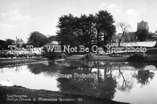 SX 366 - Parish Church & Motcombe Gardens, Eastbourne, Sussex