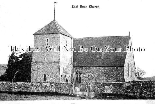 SX 3679 - East Dean Church, Sussex c1908