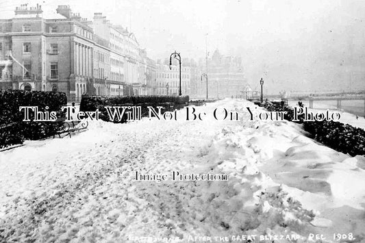SX 37 - Eastbourne after Great Blizzard, Sussex 1908
