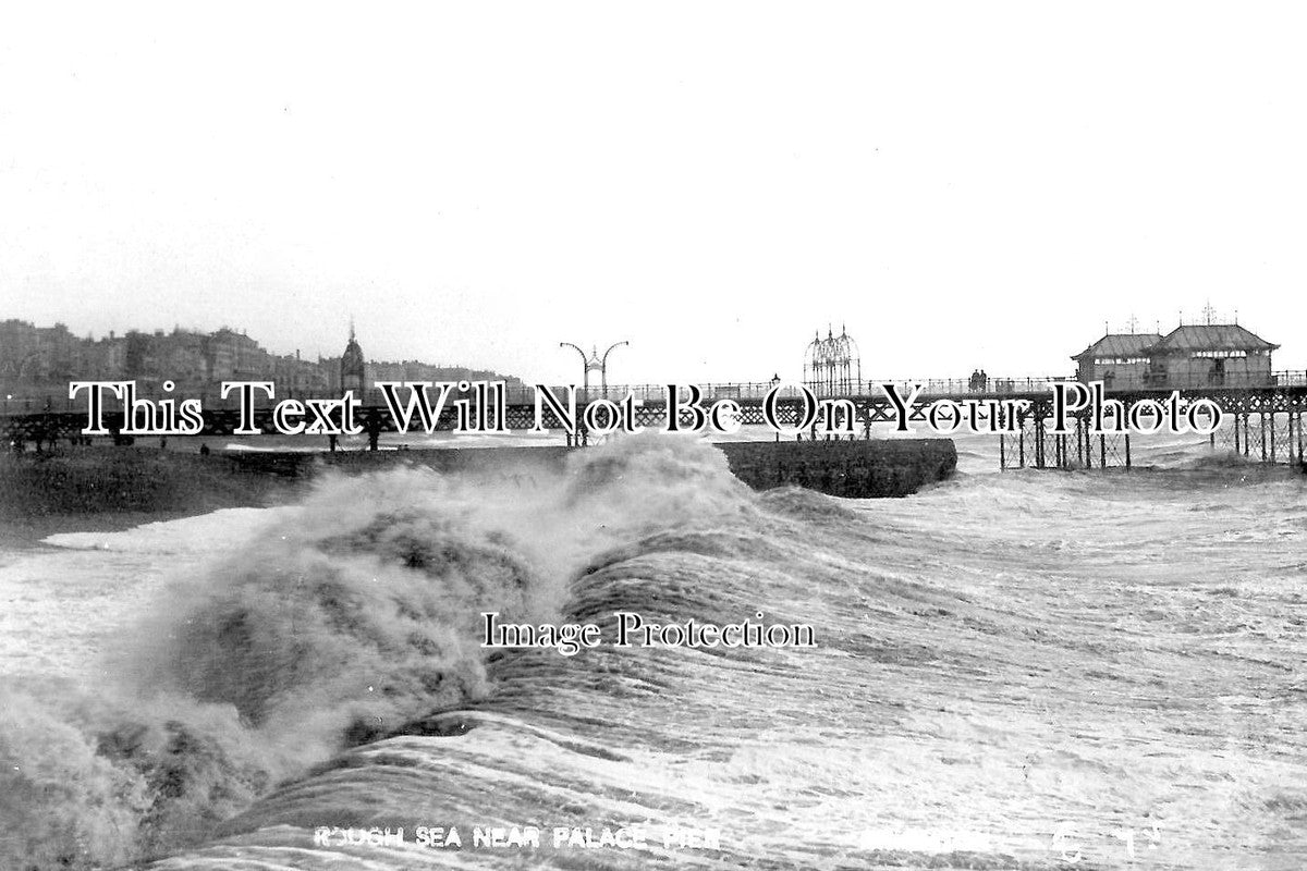 SX 3736 - Rough Sea Near Palace Pier, Brighton, Sussex
