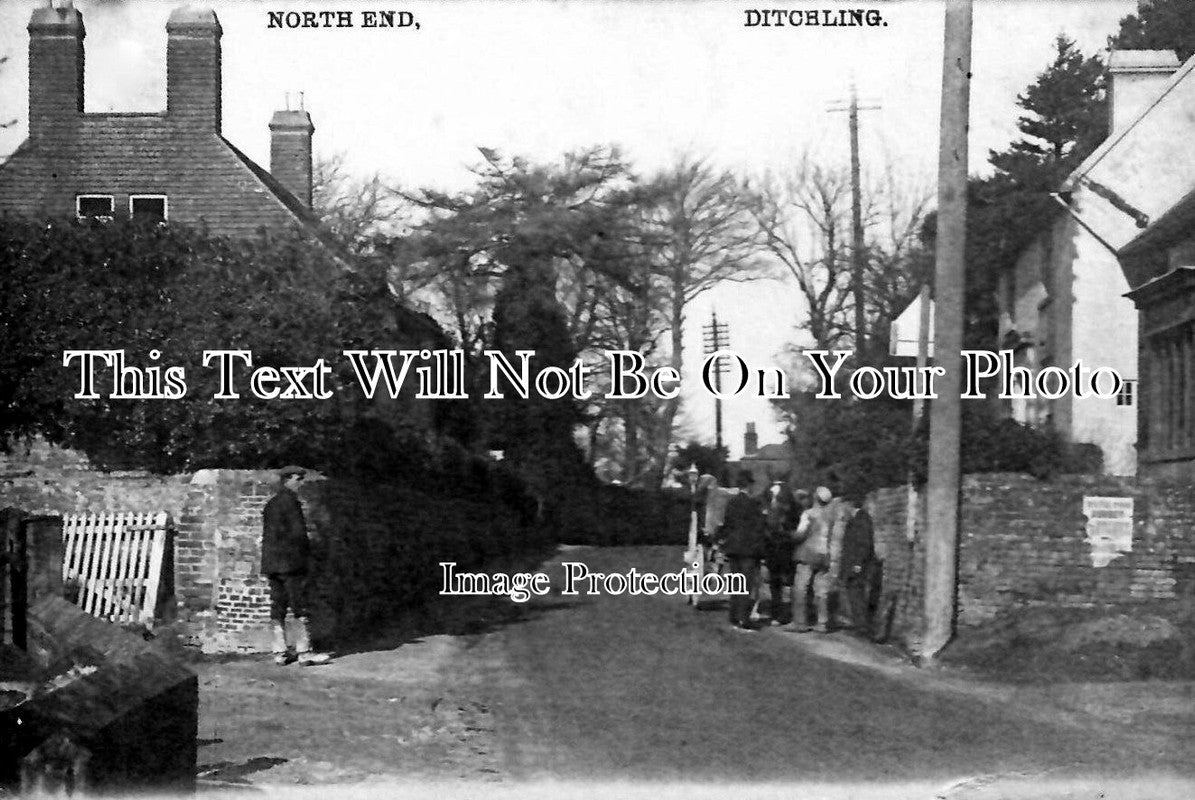 SX 374 - North End, Ditchling, Sussex c1915