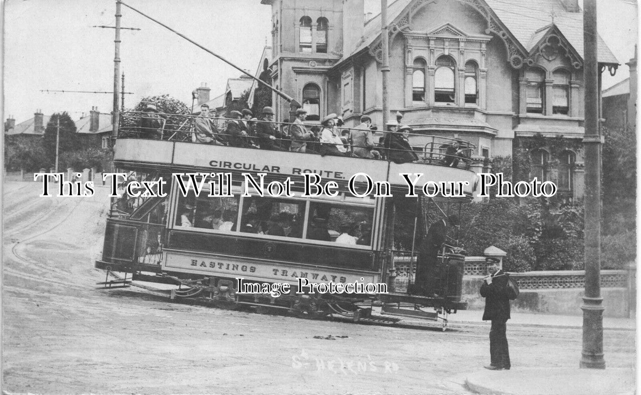 SX 3779 - Tram On St Helens Road, Hastings, Sussex