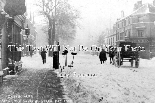 SX 3782- Eastbourne After The Great Blizzard, Sussex 1908