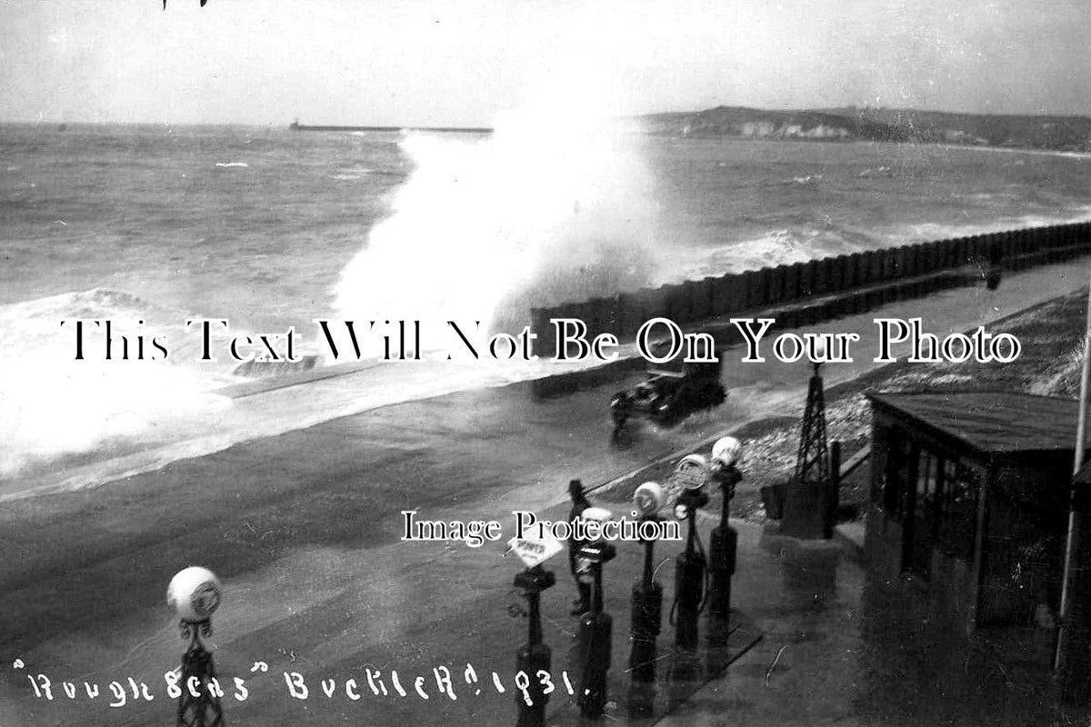 SX 3785 - Rough Seas, The Buckle Road, Seaford, Sussex c1931